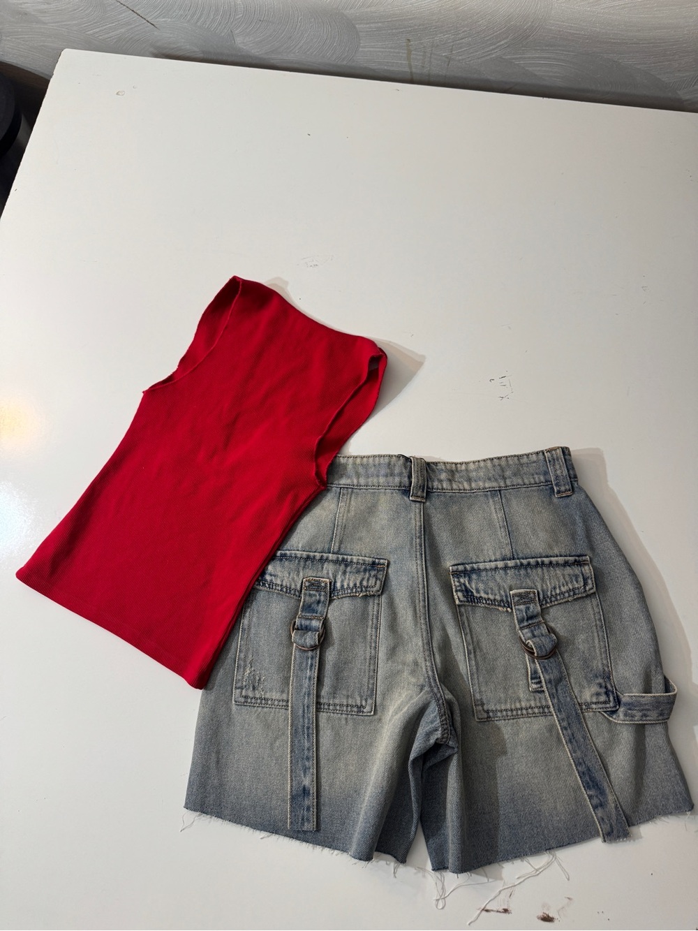 REVOLVE - REVICE Retro Athletic Red '99' Tank Top and shorts! Size XS - Picture 2 of 3